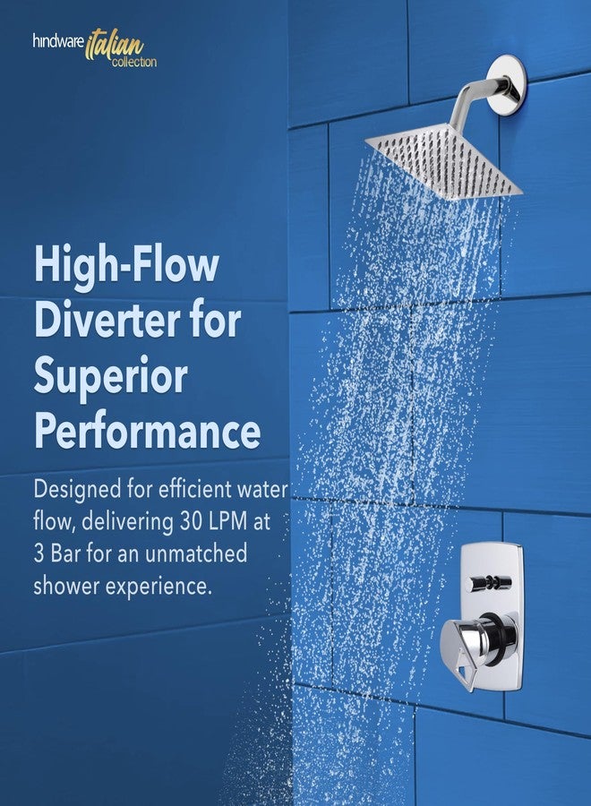 Hindware body of High Flow Single Lever Concealed Mixer & Diverter for Bath and Shower System w/o sleeve | Made of Brass | 12-year Warranty - Image 2